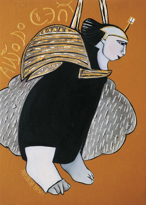 Anjo do Céu, Armanda Passos, 2005, Oil on canvas