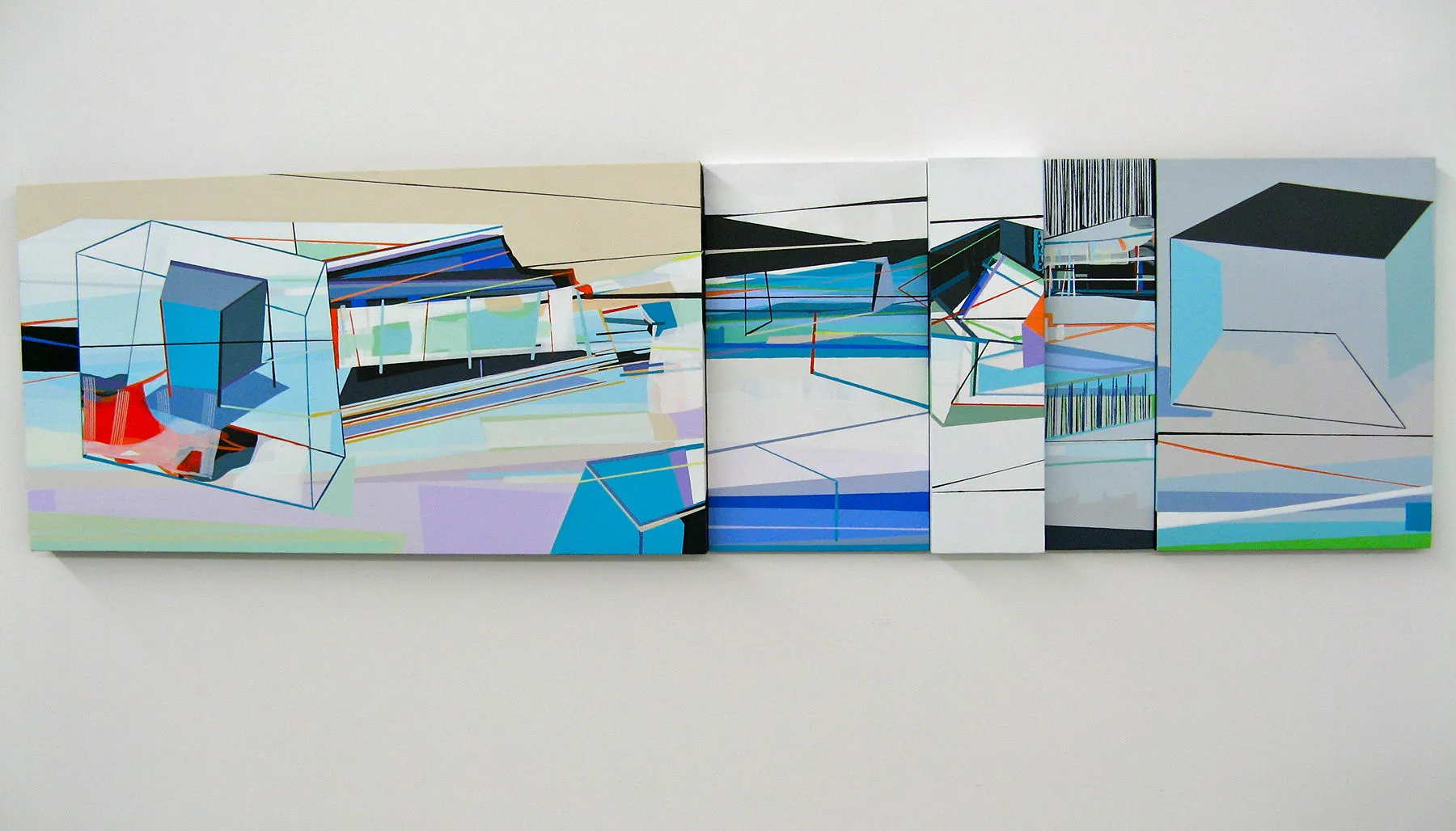 Neighborhood #4, Ana Pais Oliveira, 2013, Acrylic on canvas