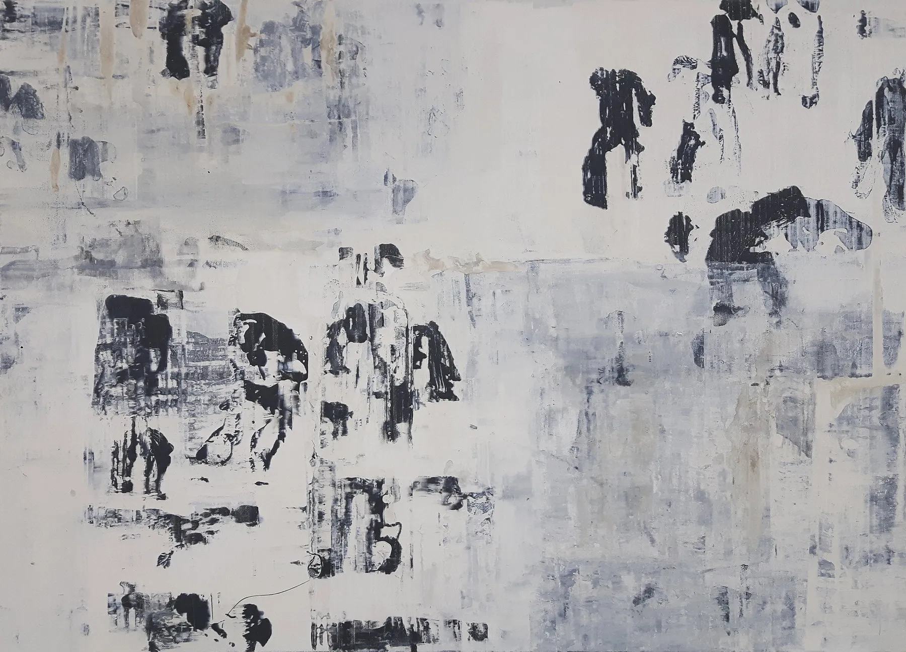 Absence, Jean Pierre Porcher, 2020, Acrylic on canvas