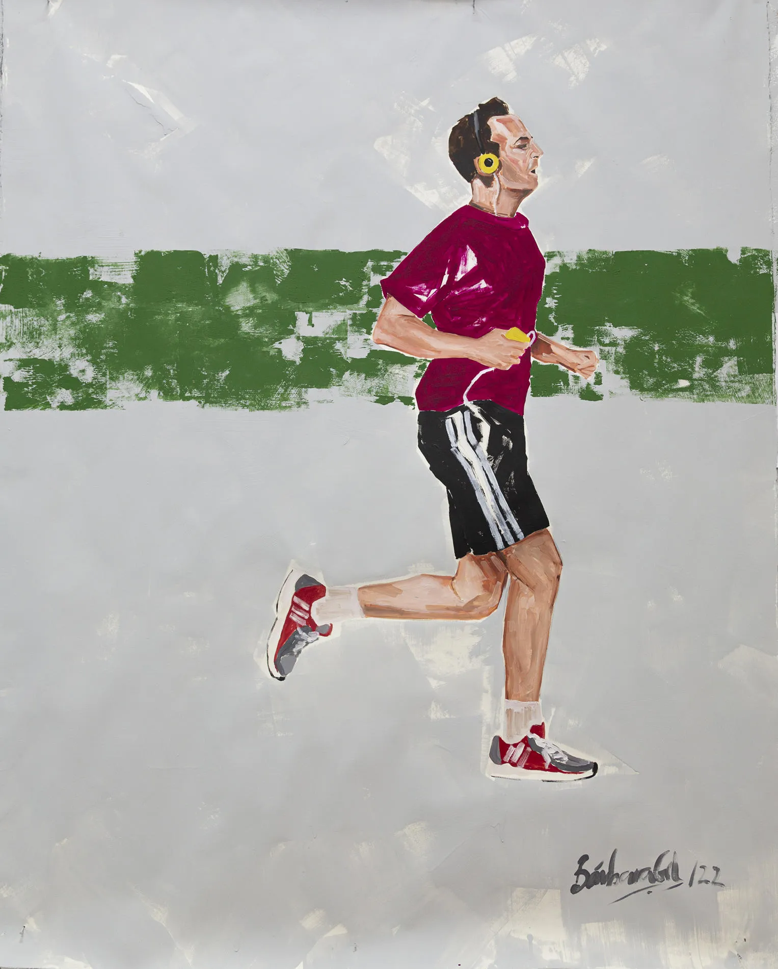 Na Cinza das Horas, Bárbara Gil, 2022, Oil and acrylic on paper