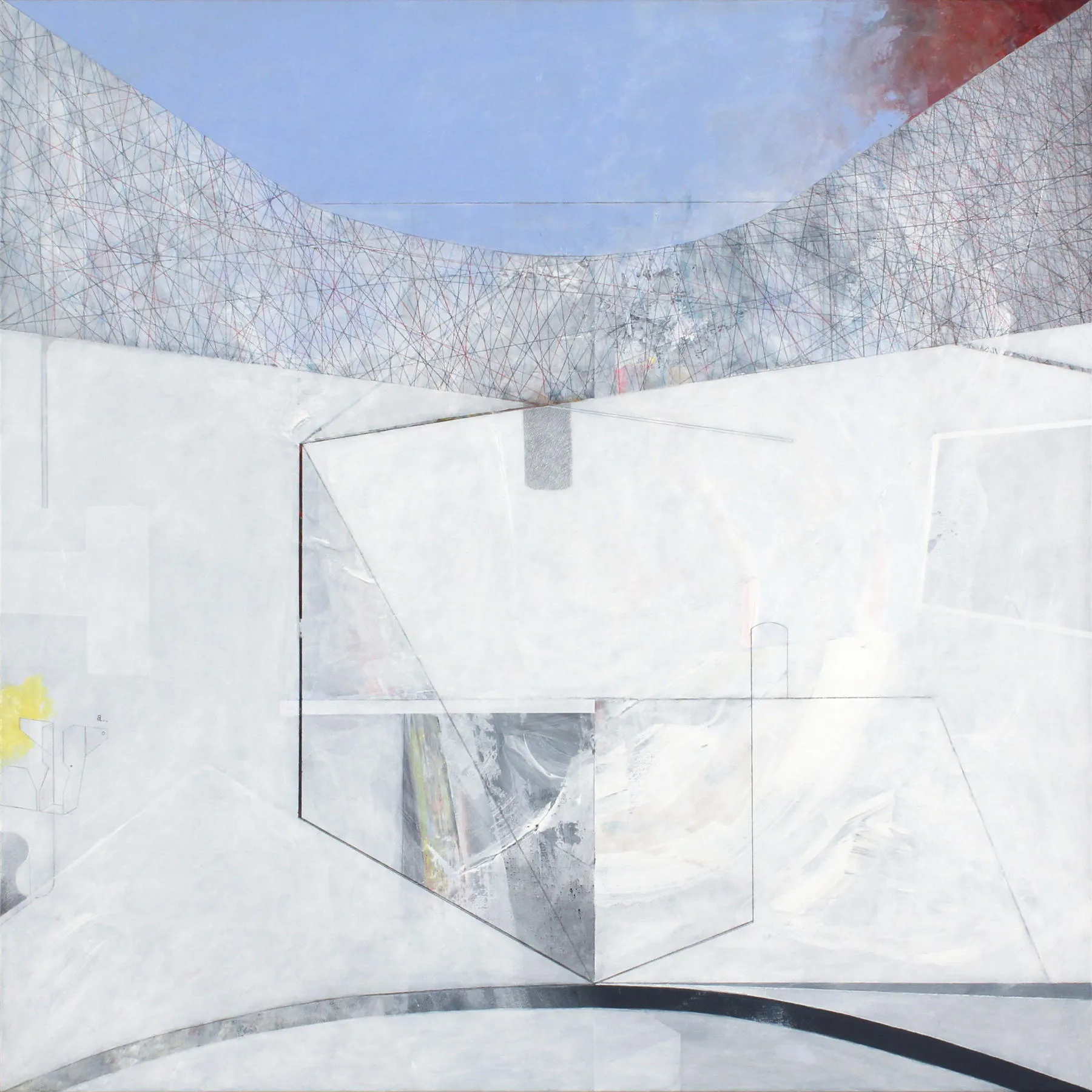 White Despair, Rui Tavares, 2025, Mixed media on canvas