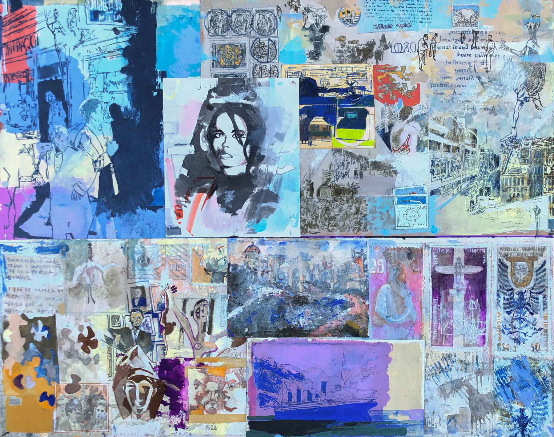 Untitled (223-34), João Cristóvão, 2020, Oil on cardboard mounted on canvas