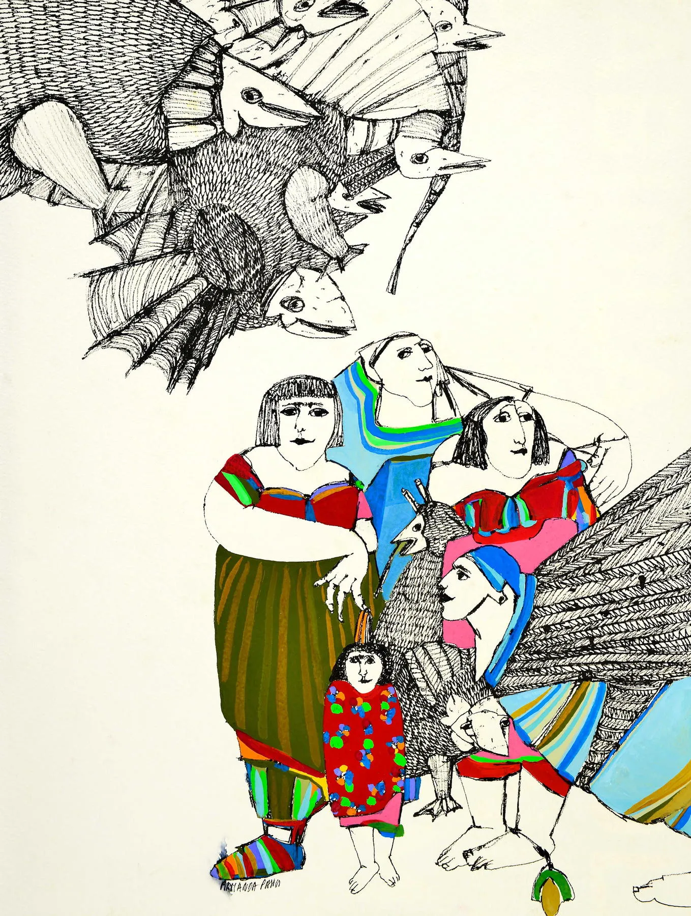 Untitled (146-07), Armanda Passos, 2014, India ink and gouache on paper