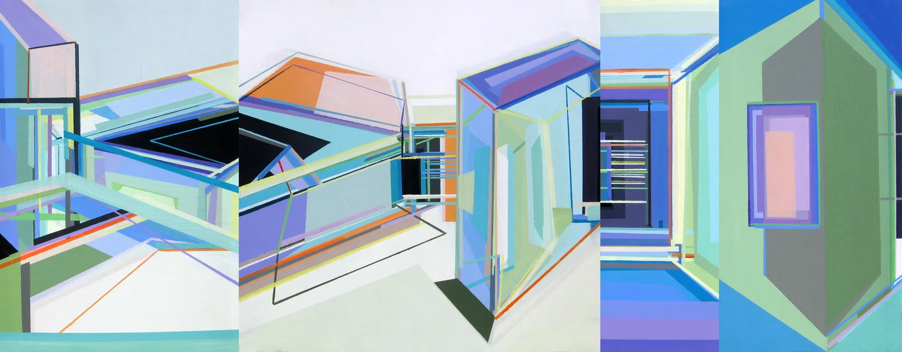 Solução de Habitação, Ana Pais Oliveira, 2015, Acrylic on canvas