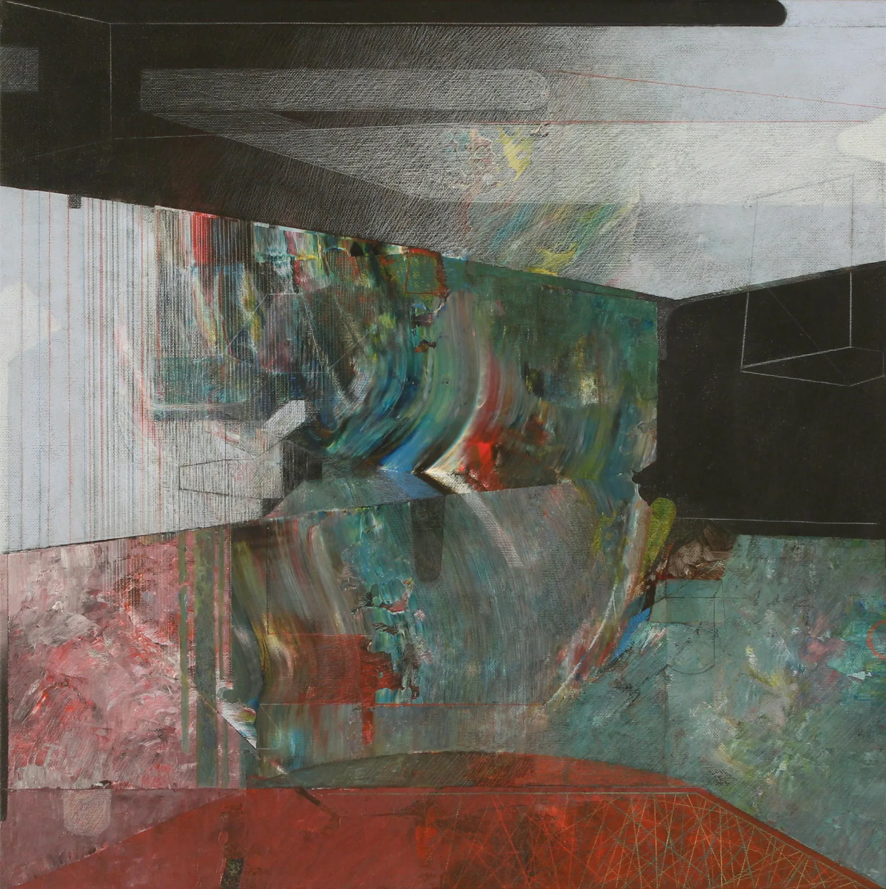 Paralaxe, Rui Tavares, 2026, Mixed media on canvas