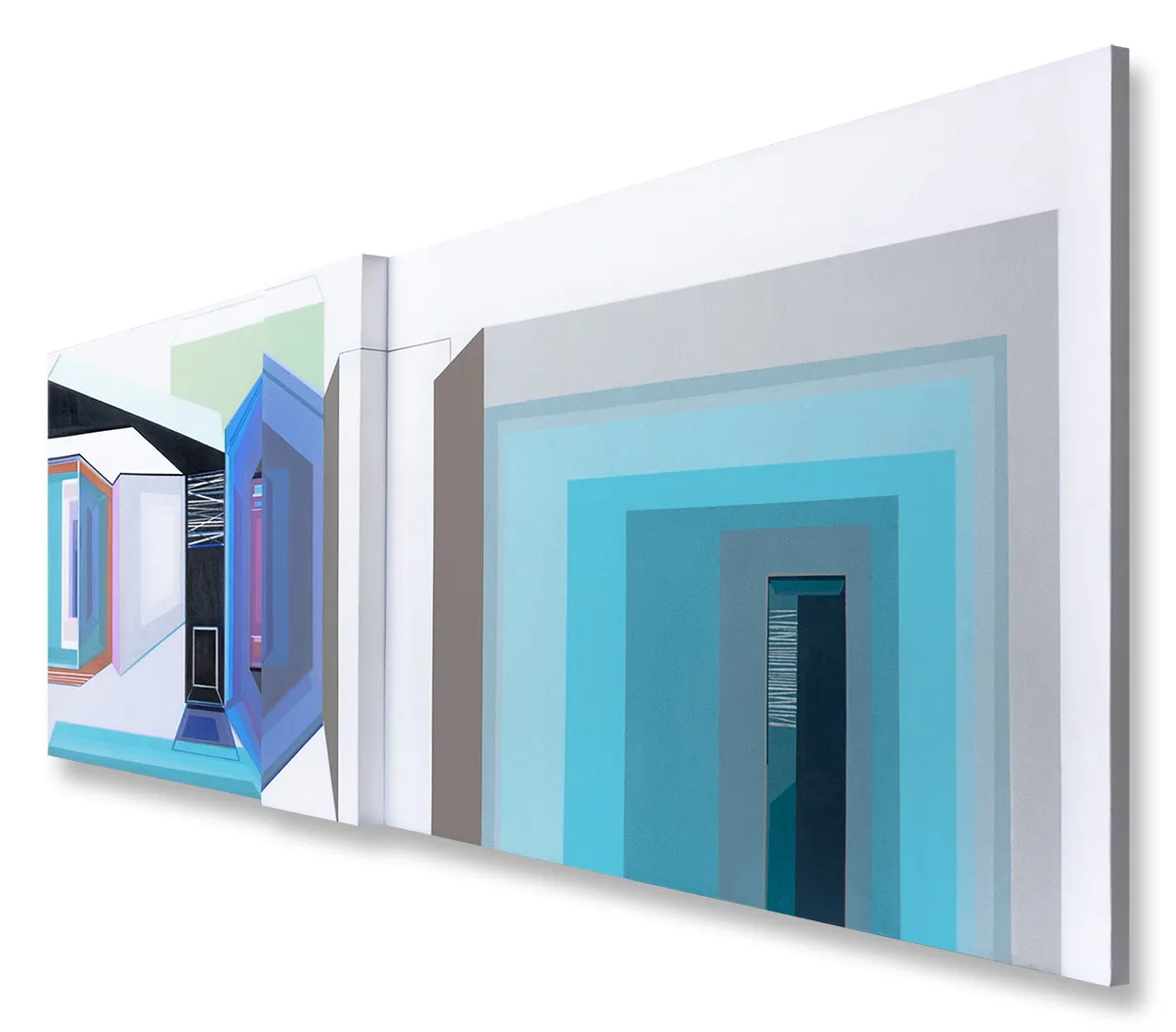 Solução habitação #6, Ana Pais Oliveira, 2016, Acrylic on canvas