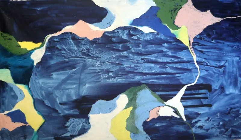 Untitled - série Mapas 12, Carlota Roque Martins, 2020, Oil on canvas