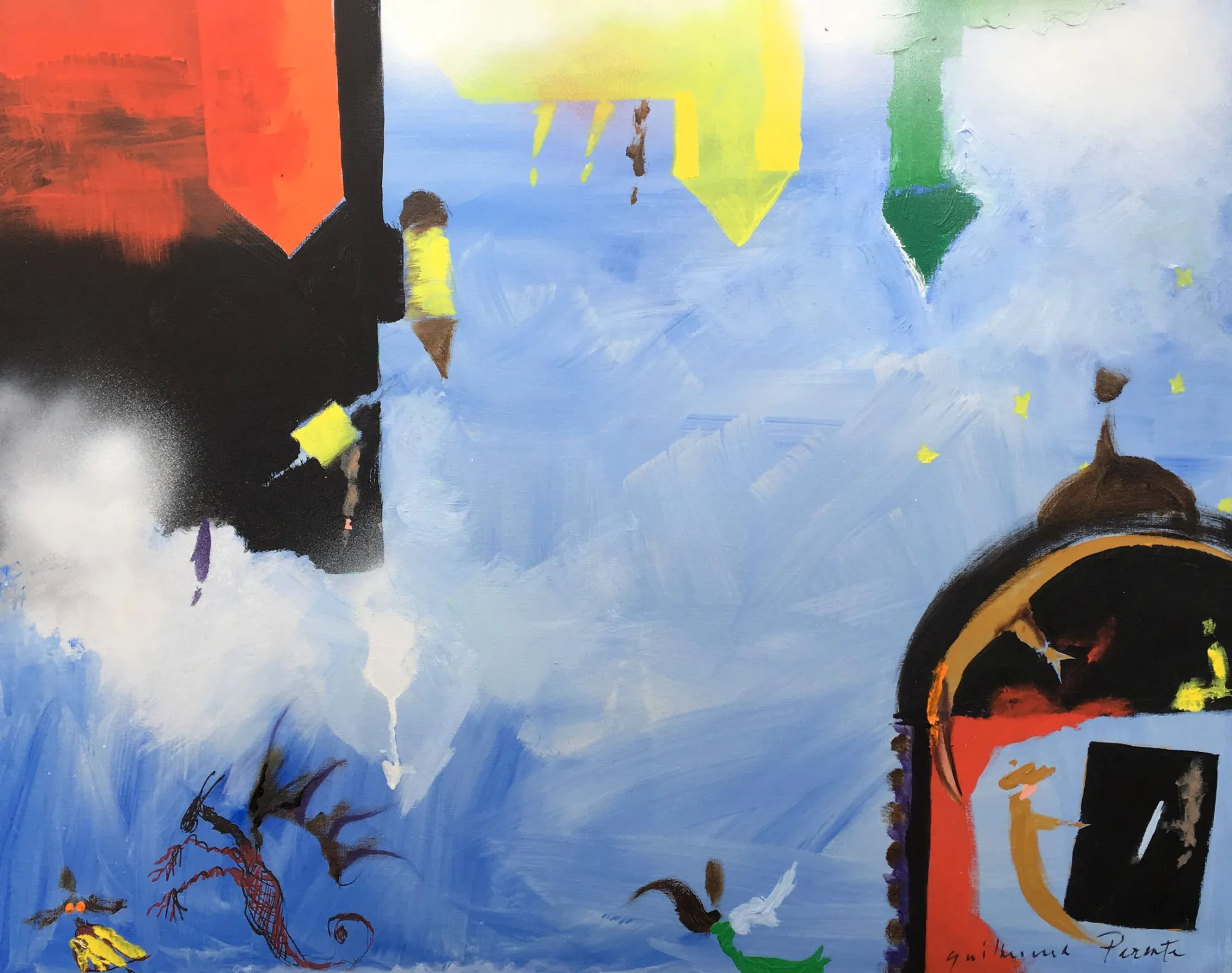 A Liberdade dentro de mim, Guilherme Parente, Mixed media on canvas