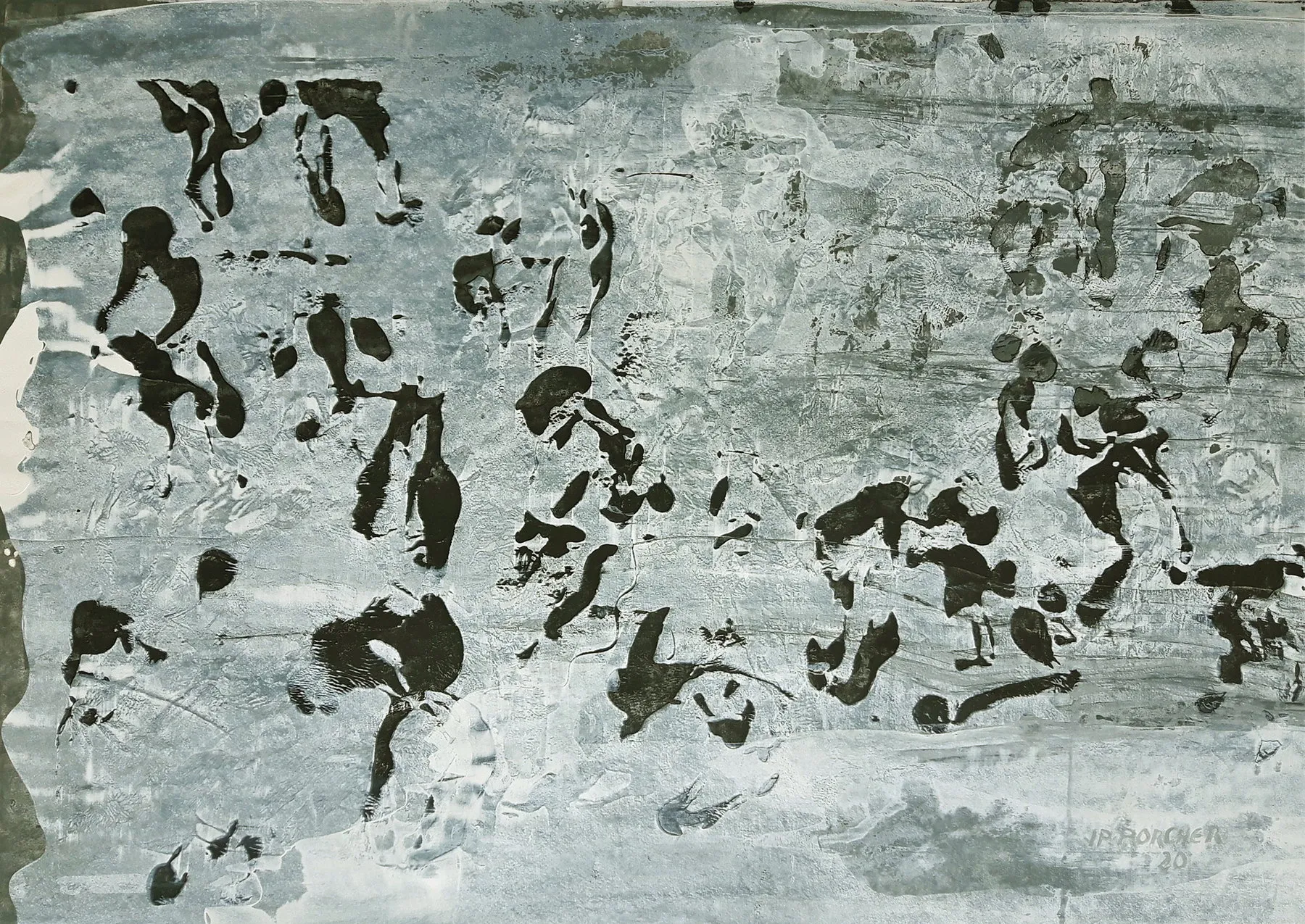 Étude 2, Jean Pierre Porcher, 2020, Acrylic on paper