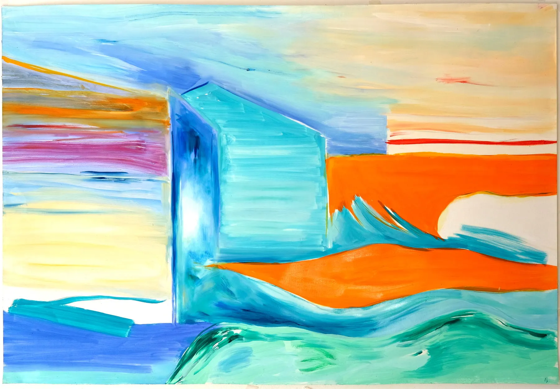 Casa da duna III, Ana Sério, 2019, Oil on paper