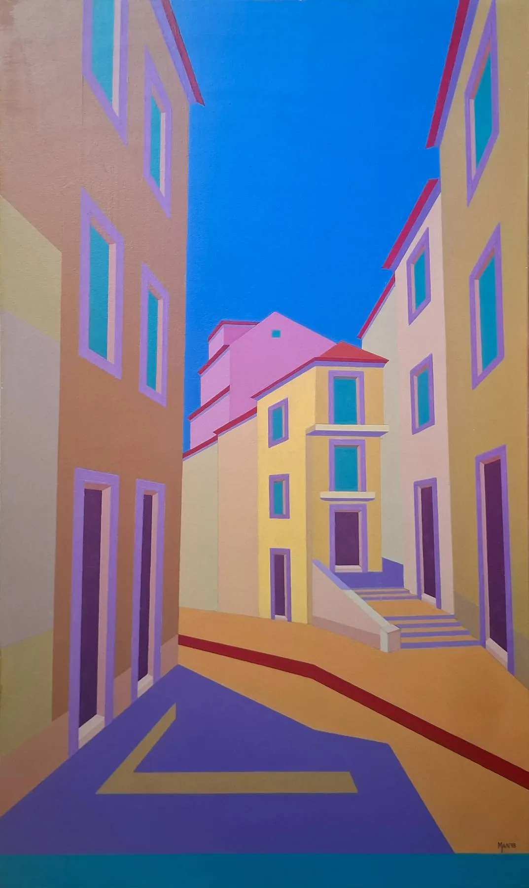 Alfama II, MAN, 2018, Acrylic on canvas