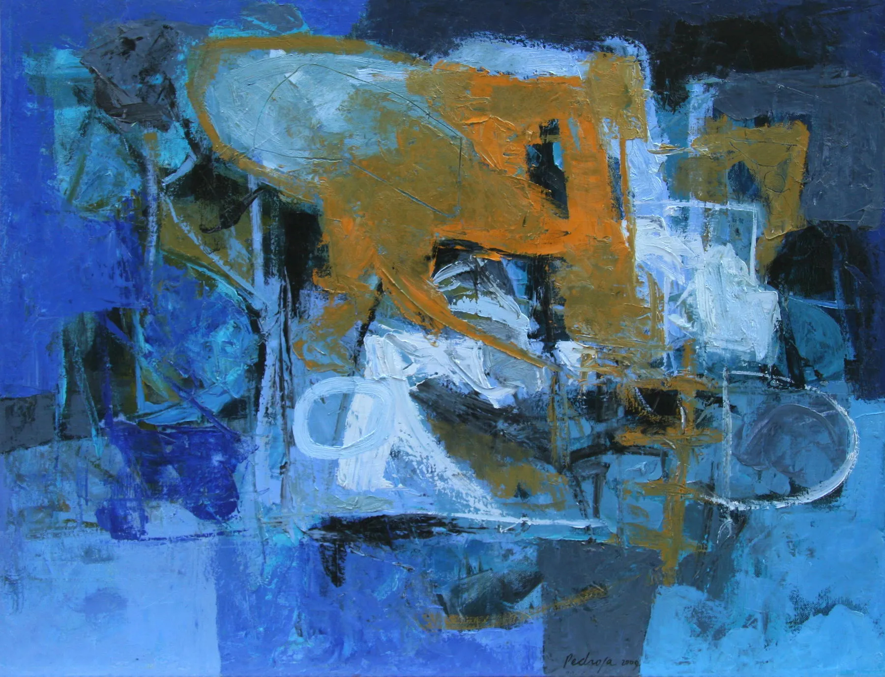 Immergersi nell'Inconscio, Bruno Pedrosa, 2009, Oil on canvas