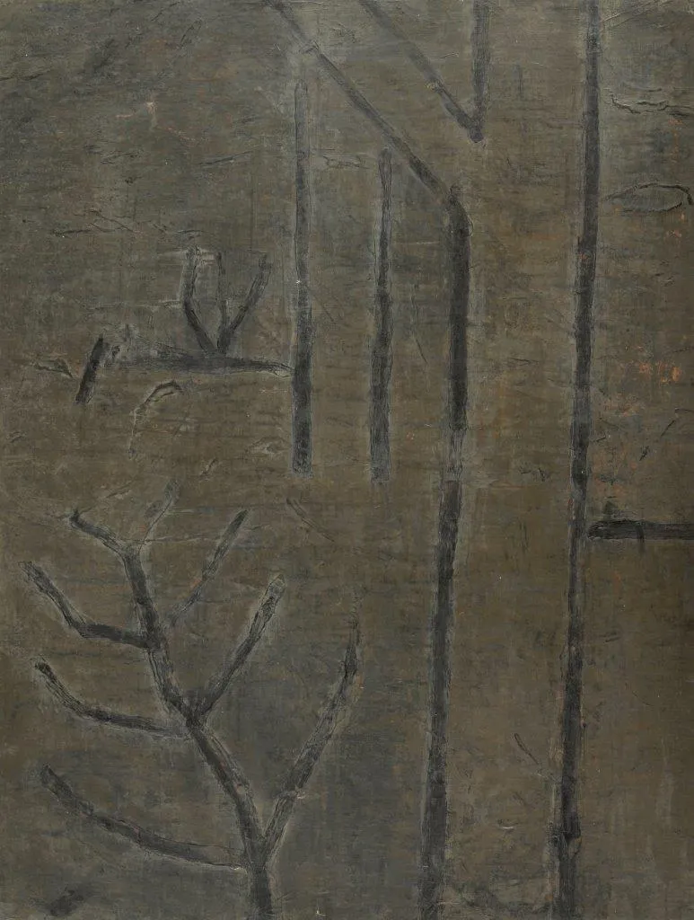 Jardin, Jean Pierre Porcher, 2014, Painting on paper on aluminium