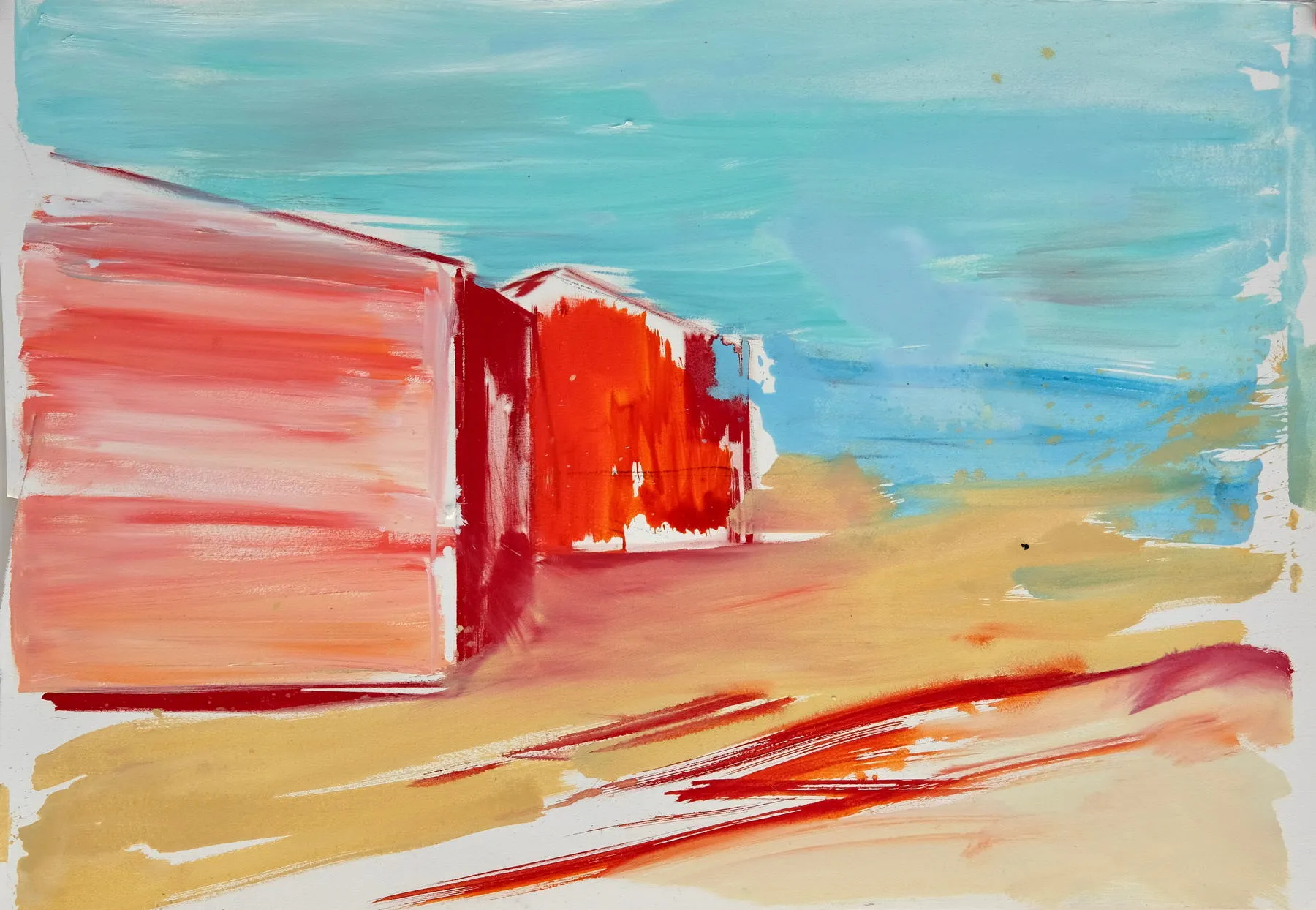 Casa da Duna II, Ana Sério, 2019, Oil on paper