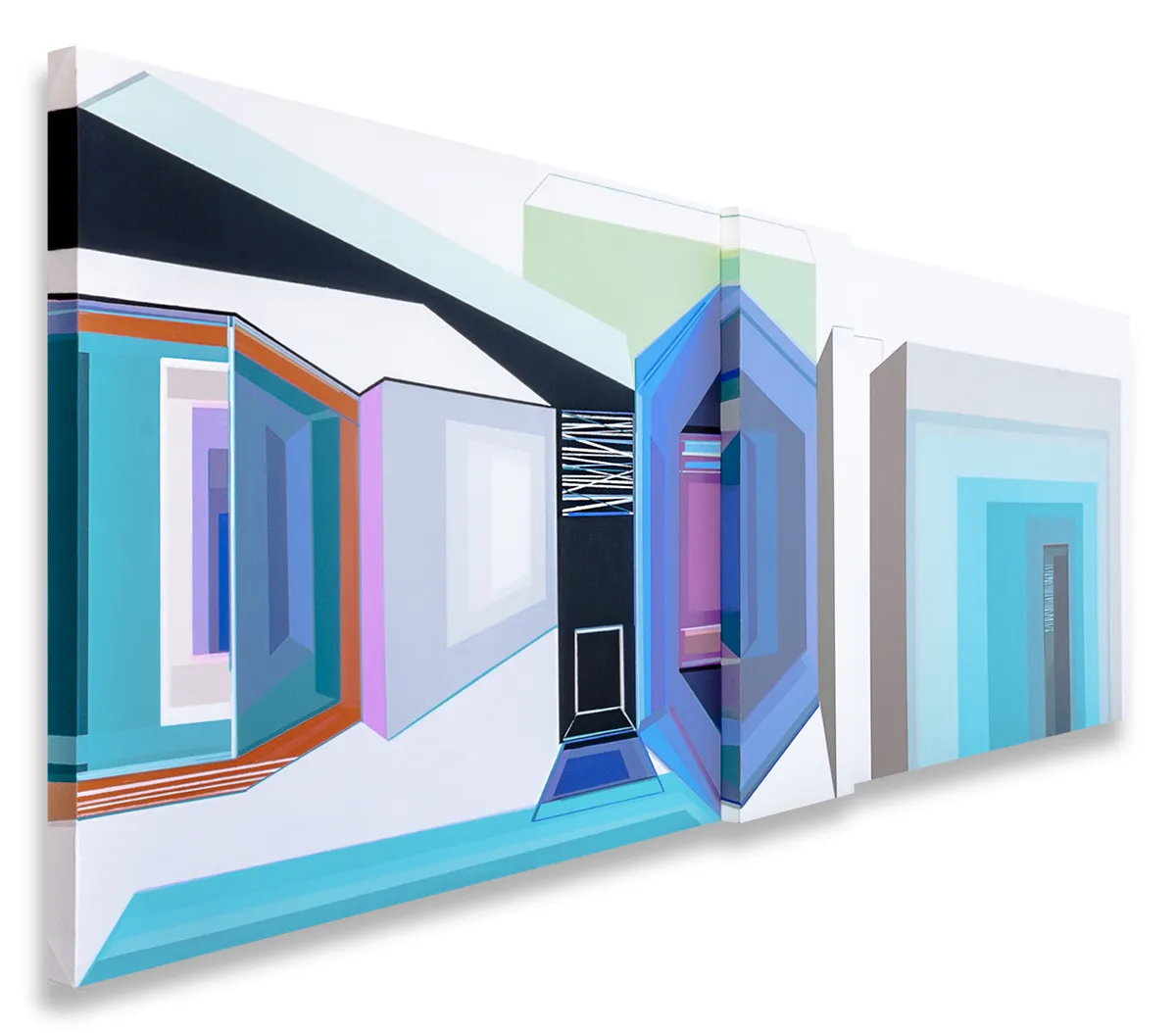 Solução habitação #6, Ana Pais Oliveira, 2016, Acrylic on canvas