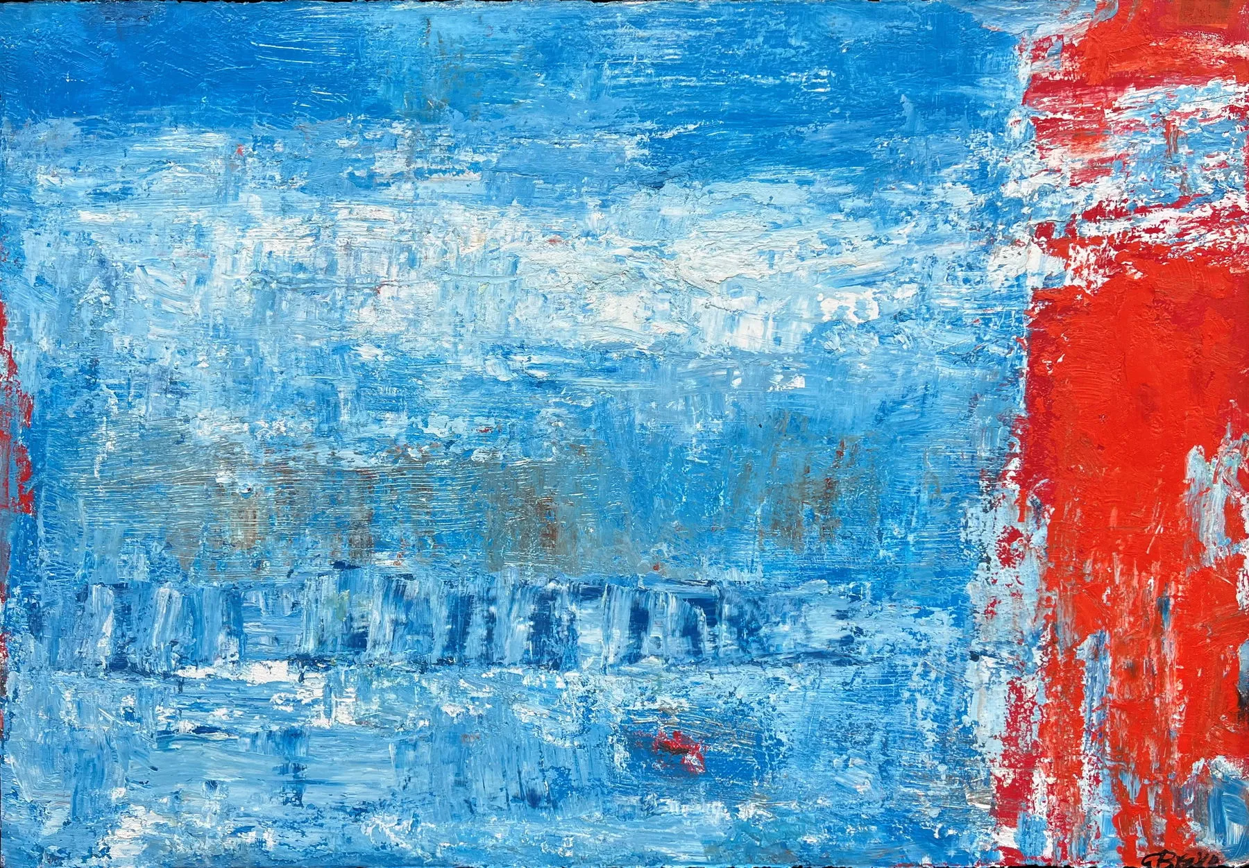 Untitled (249-04), González Bravo, 2022, Oil on cardboard