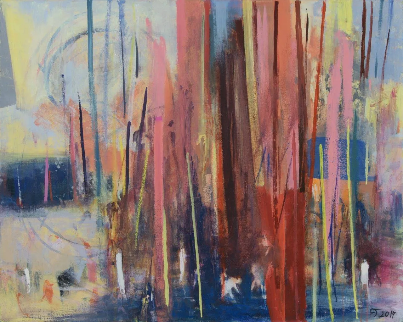 What makes a Forest, Deolinda Fonseca, 2017, Oil on canvas