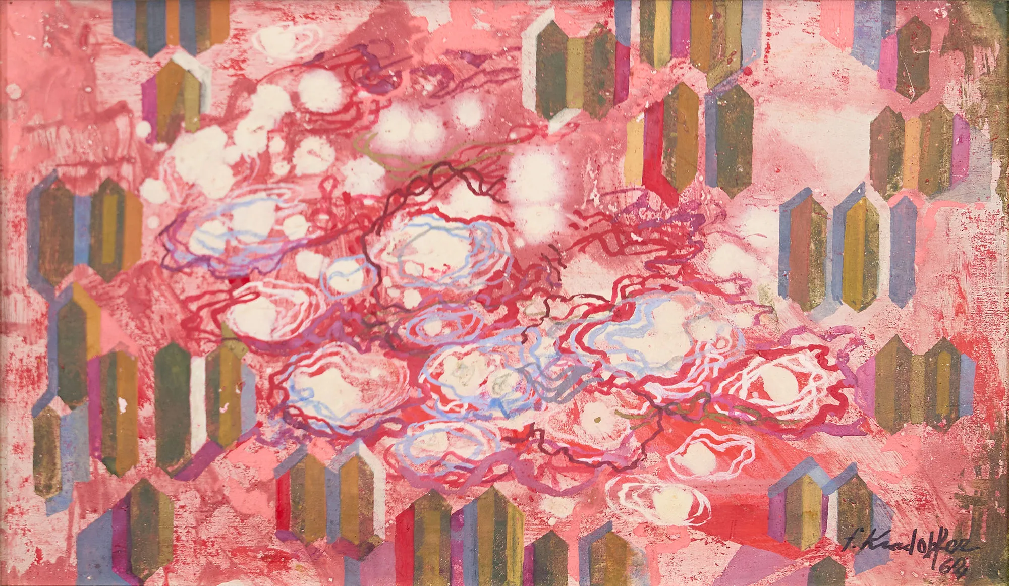 Khatchaturian II, Fred Kradolfer, 1964, Oil on wood