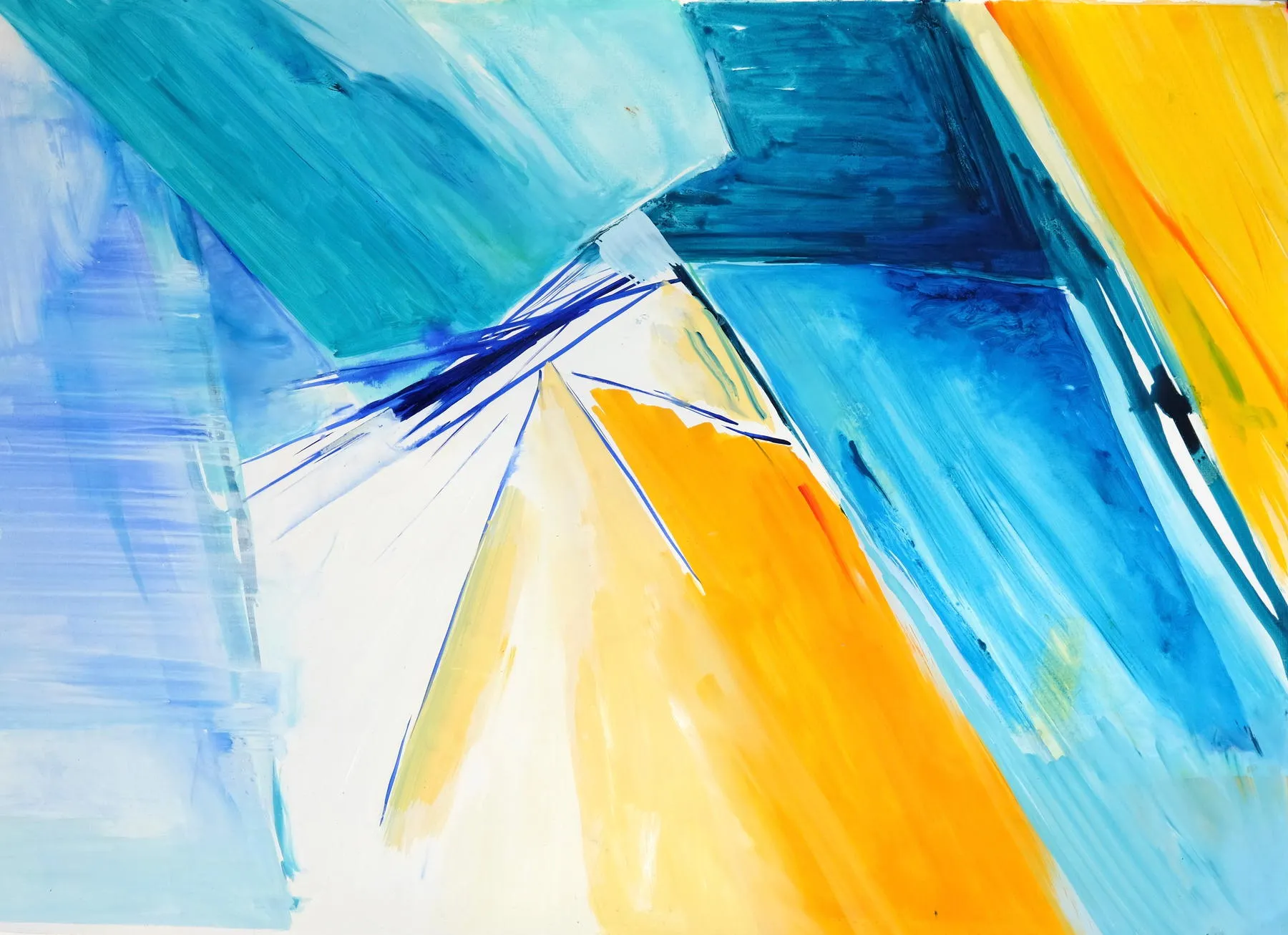 Estrutura Cristalina III, Ana Sério, 2019, Oil on paper