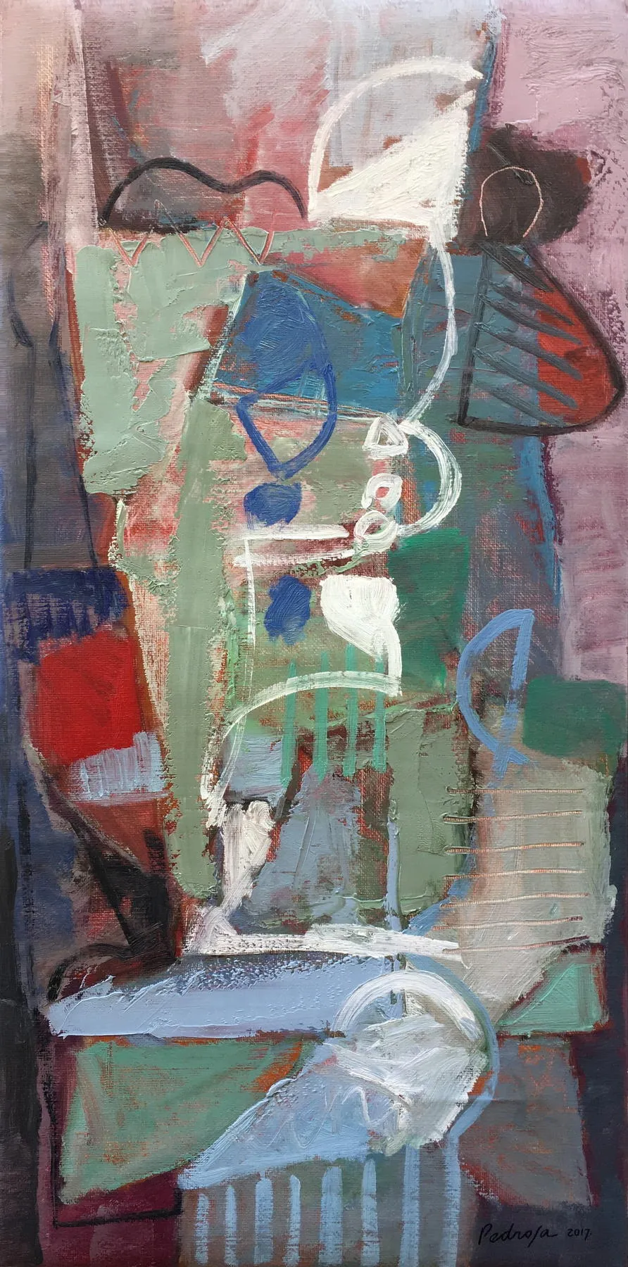 Suite asolana X, Bruno Pedrosa, 2017, Acrylic on canvas