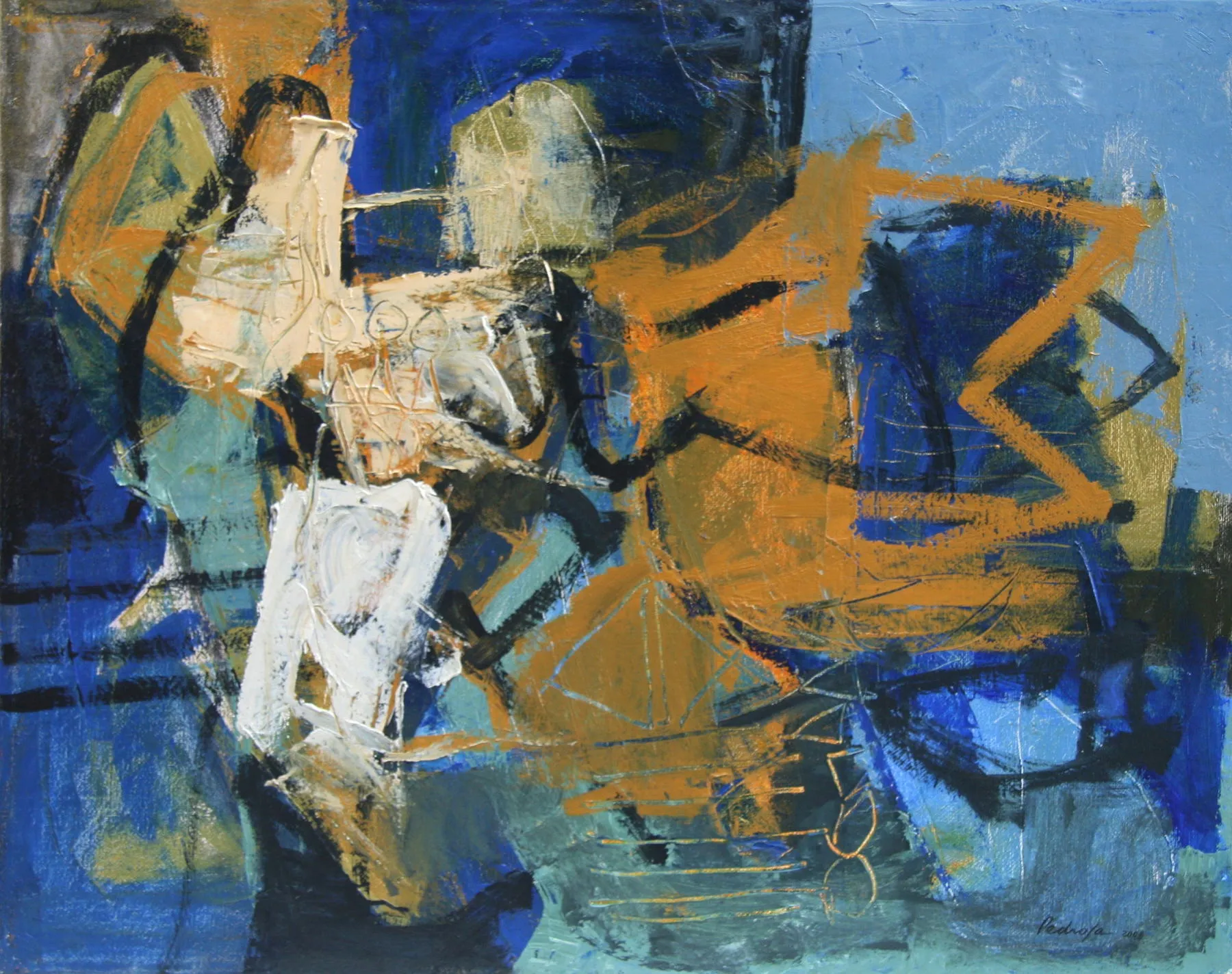 Nel Profondo dell'Escalet, Bruno Pedrosa, 2008, Oil on canvas