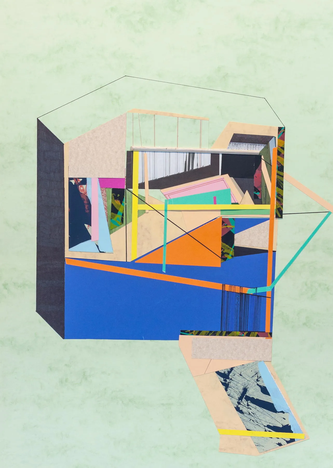 Heavy drawing #33, Ana Pais Oliveira, 2017, Mixed media on card