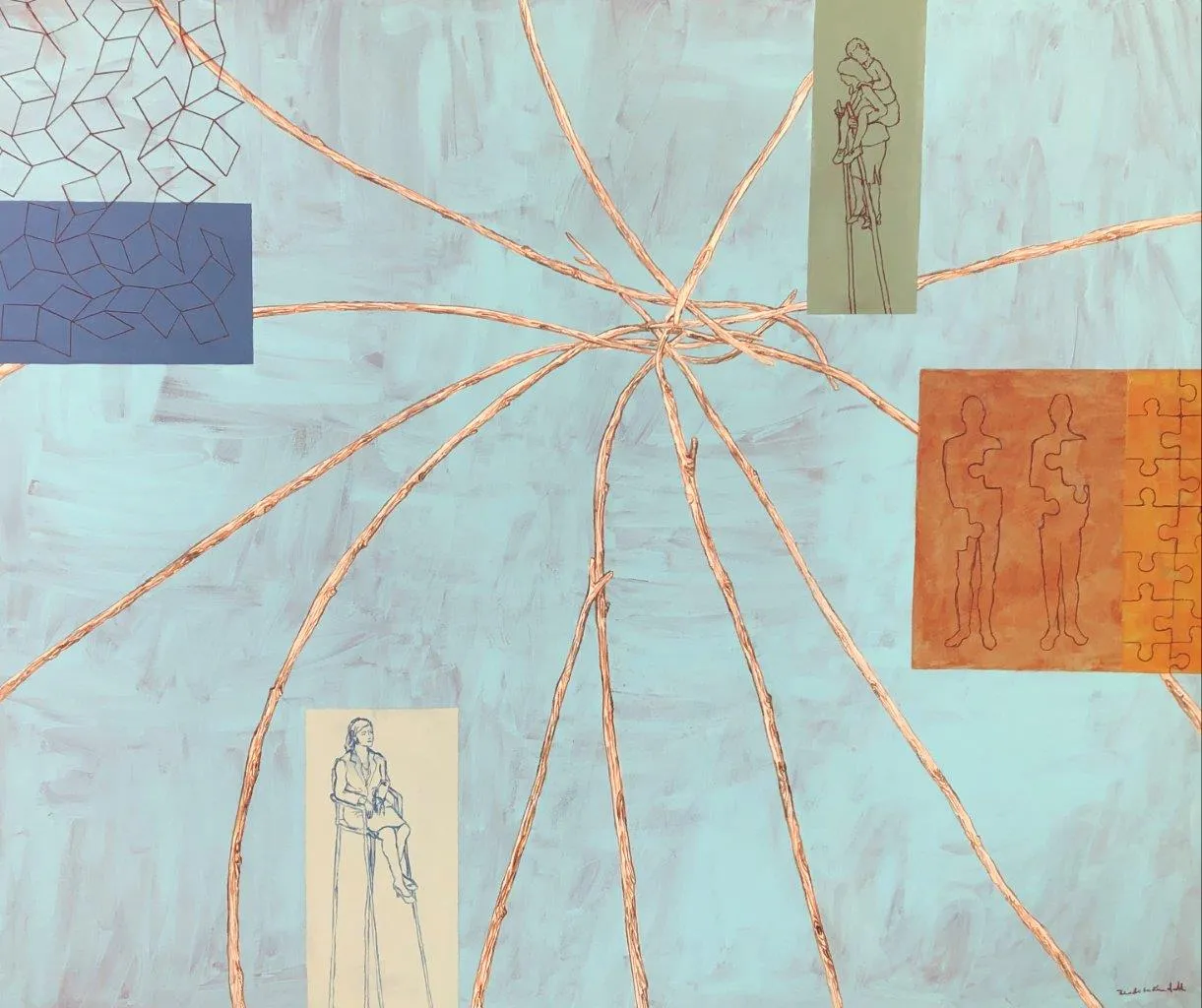 Sinergia Emocional, Benedita Kendall, 2024, Acrylic on canvas