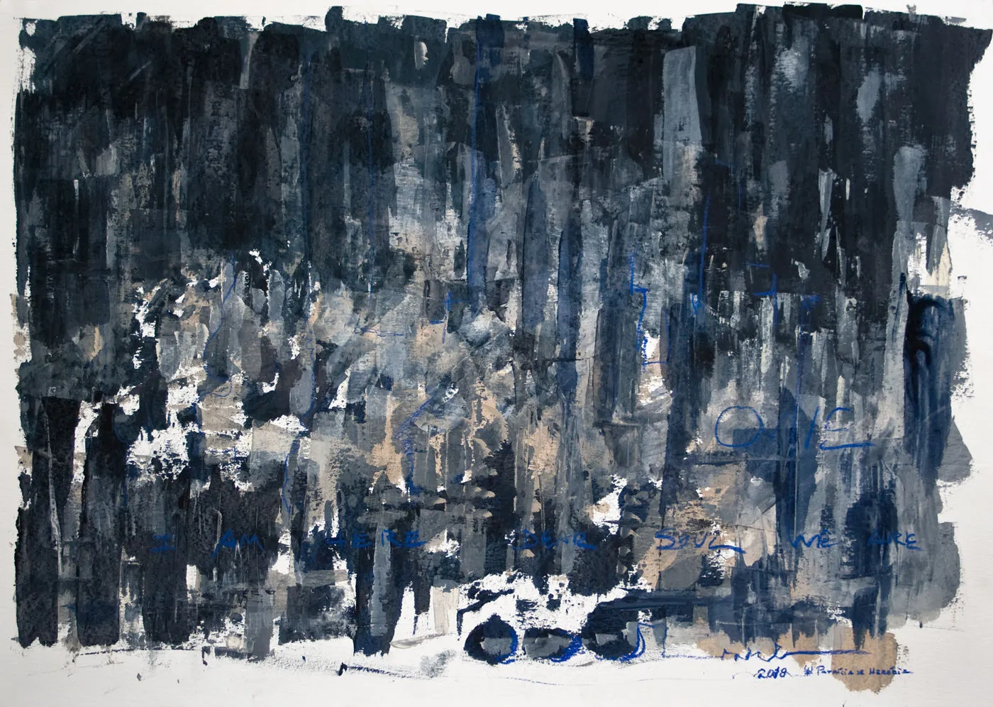 The two Realities #05, Patrícia de Herédia, 2018, Mixed media on paper