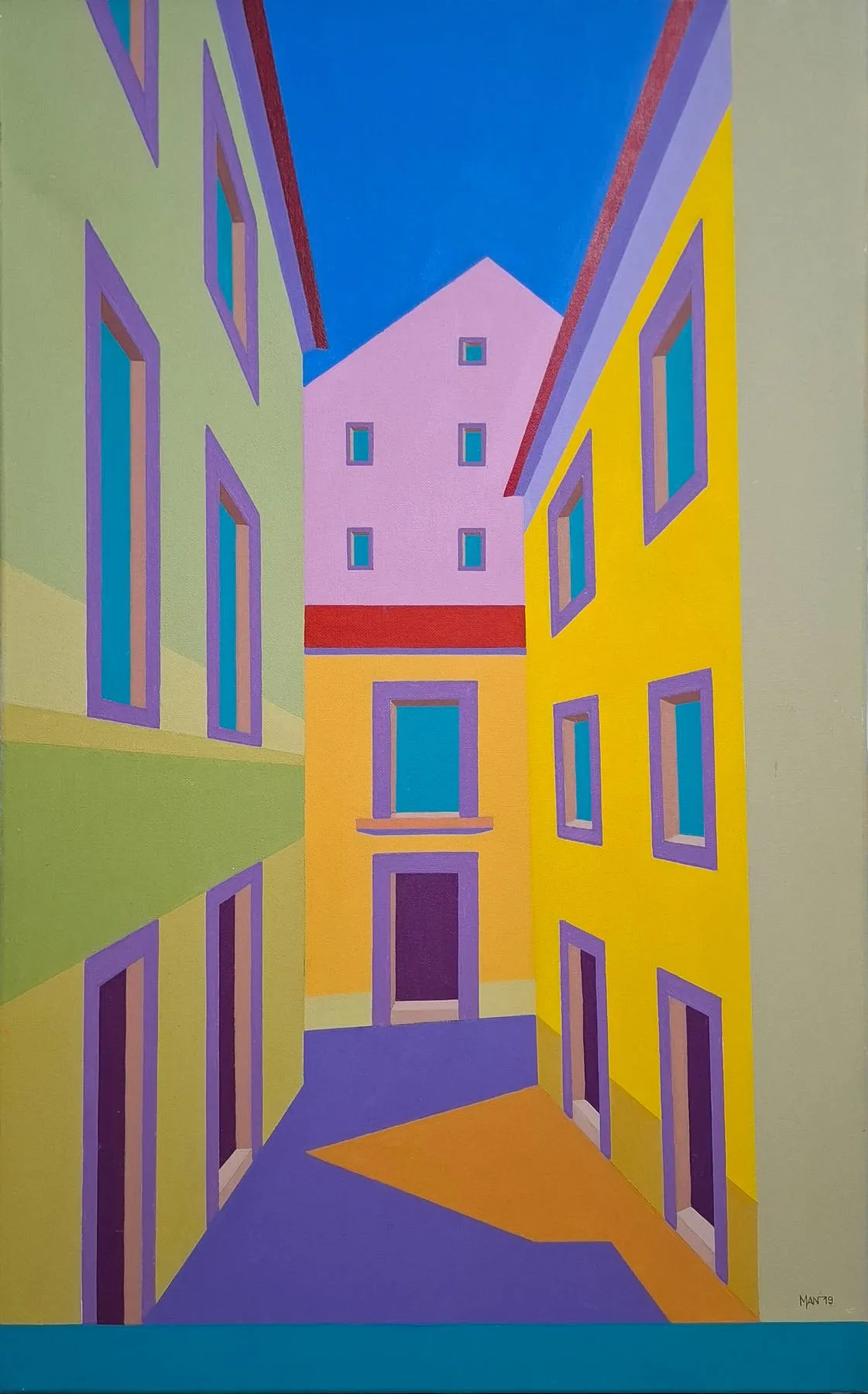 Alfama III, MAN, 2019, Acrylic on canvas