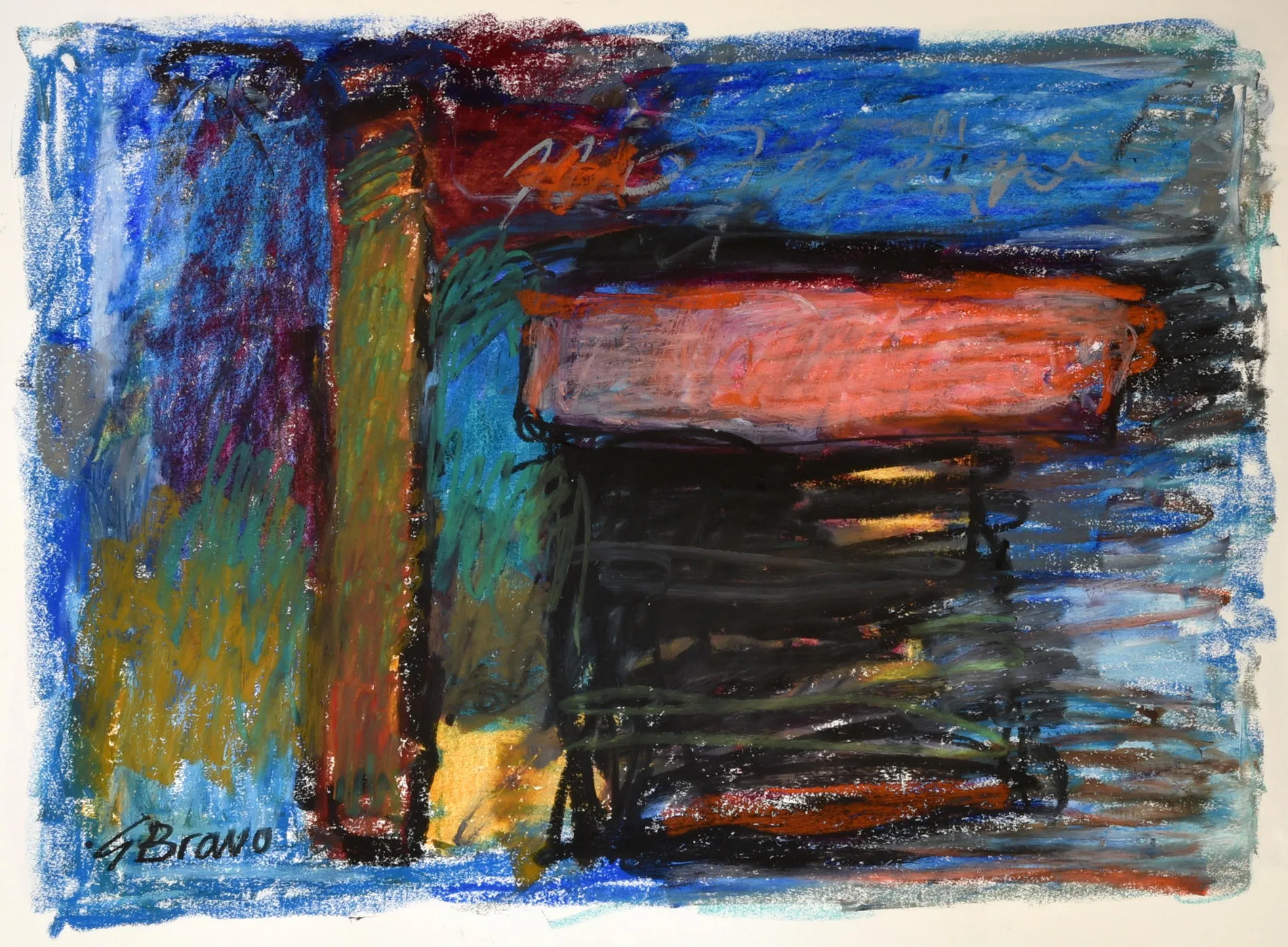Untitled (Pastel 4), González Bravo, 2021, Pastel on paper