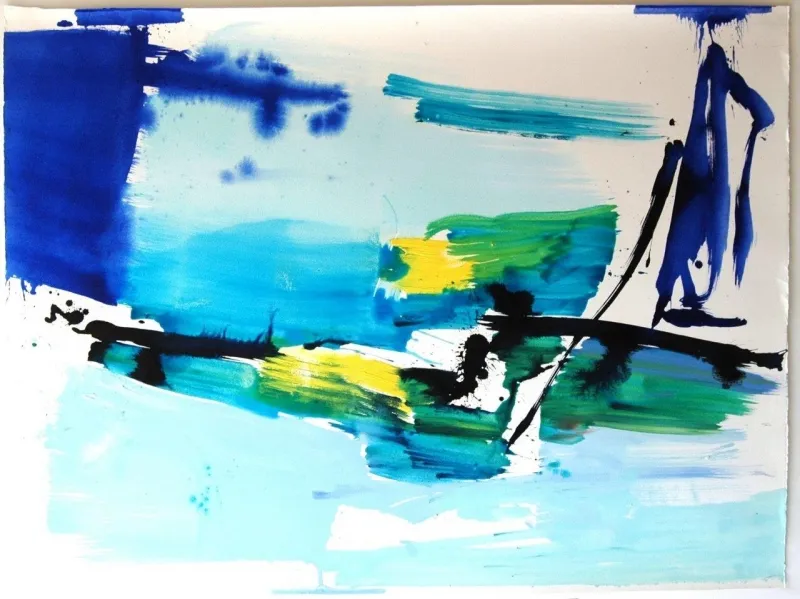 Reflexo (turvo) da luz #2, Ana Sério, 2015, Oil on paper