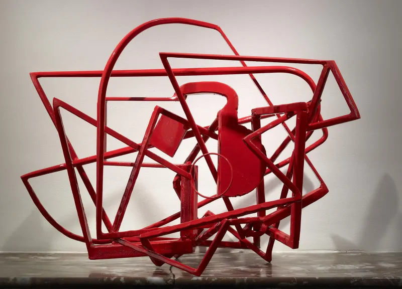 Un nuovo ciclo si apre, Bruno Pedrosa, 2009, Painted wrought iron