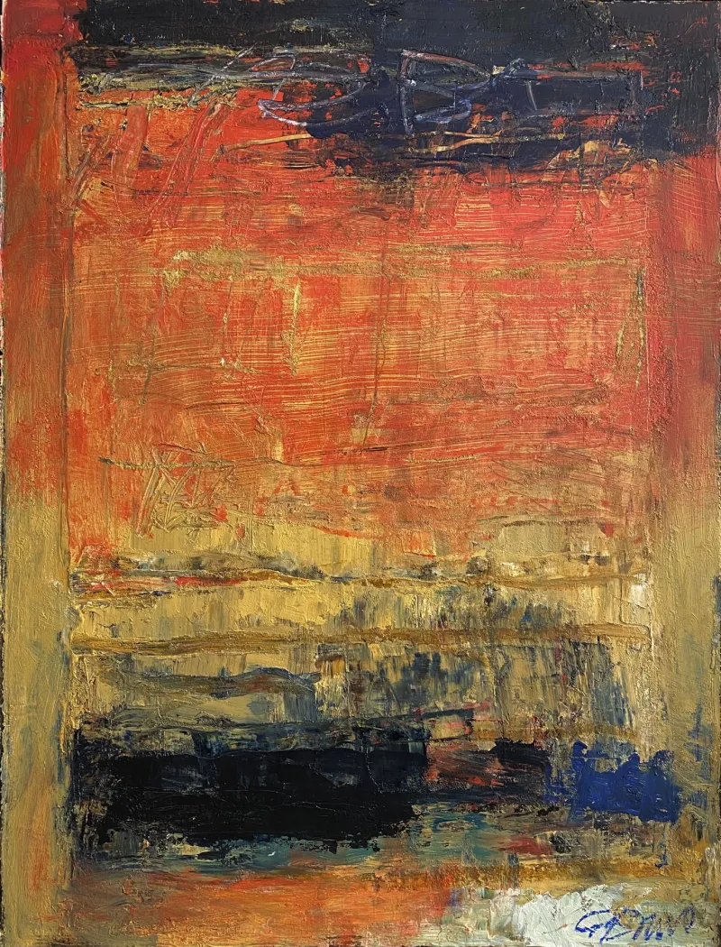 Untitled (P104-30), González Bravo, 2022, Oil on paper