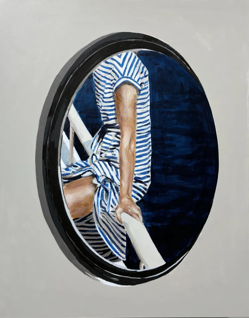 Untitled (301-10), Ana Cardoso, 2026, Acrylic and coloured pencil on MDF