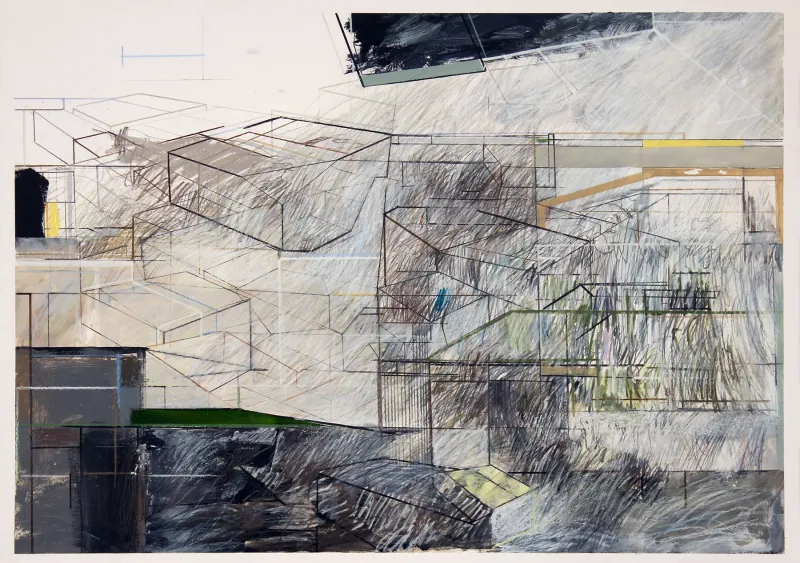 (de) Code #09, Susana Chasse, 2022, Mixed media on paper