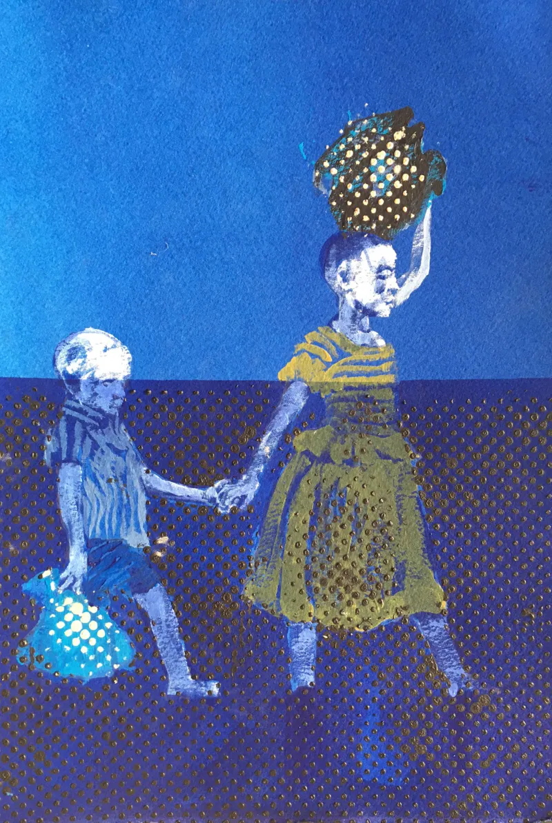Untitled, Pedro Batista, Acrylic and natural pigment on paper
