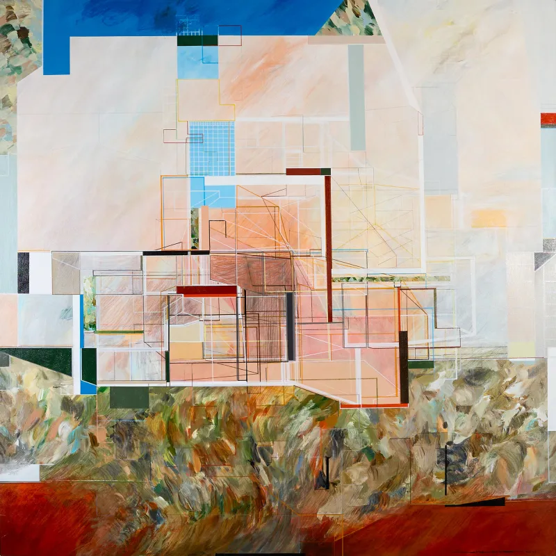 PROMPT / Not a Landscape / 01, Susana Chasse, 2026, Mixed media on canvas