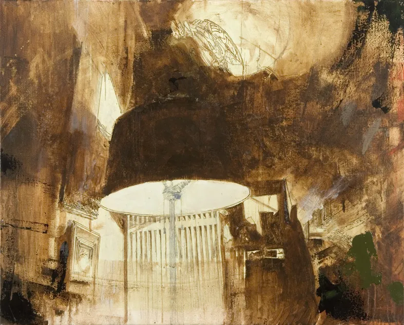 Espectadores IV, João Cristóvão, 2011, Mixed media on canvas