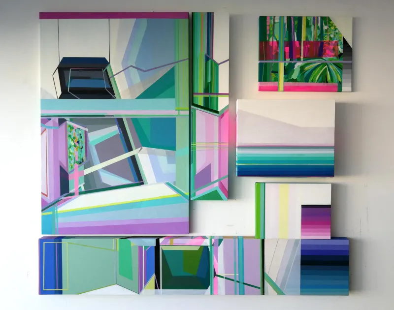 Ar livre #10, Ana Pais Oliveira, 2018, Mixed media on canvas