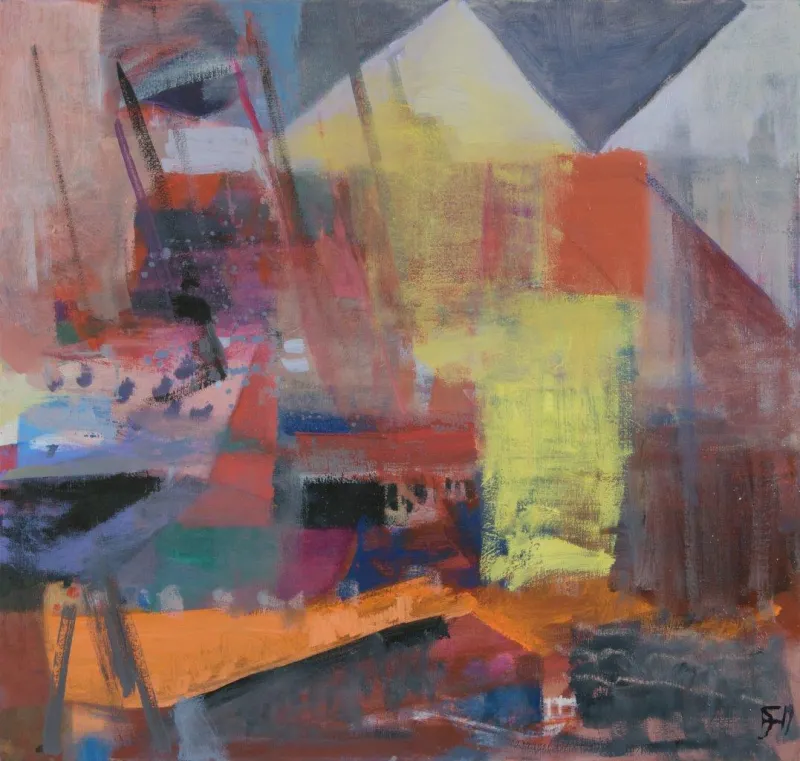 Above the beyong, Deolinda Fonseca, 2019, Oil on canvas