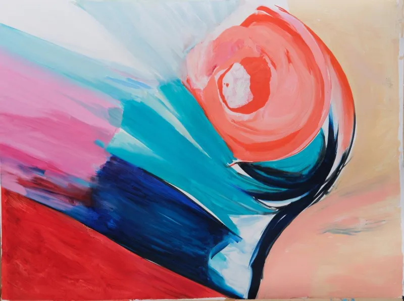Ave Solar, Ana Sério, 2023, Oil on paper