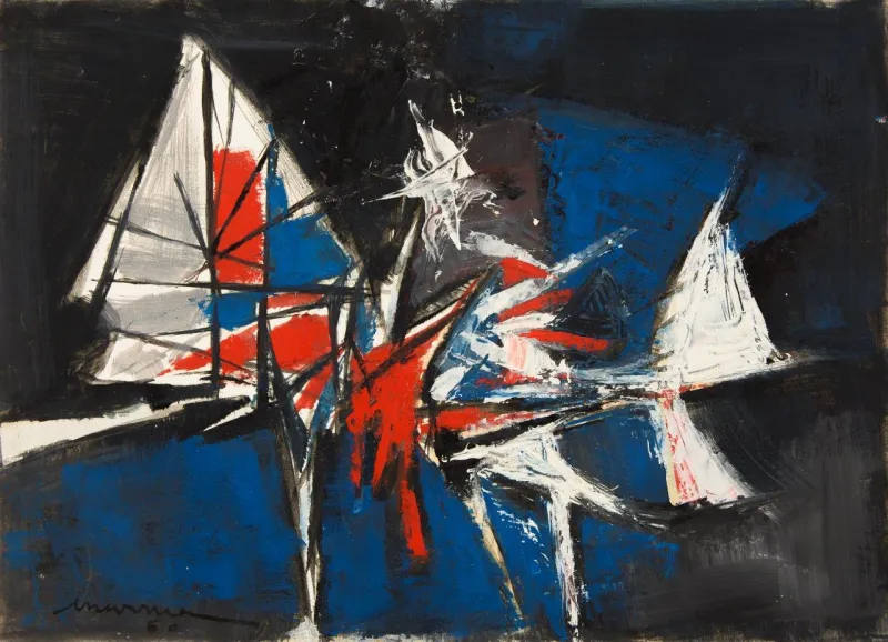 Untitled (173-088), António Charrua, 1960, Oil on paper