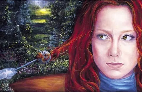 The Teaser, Margarida Kendall, 2002, Oil on paper
