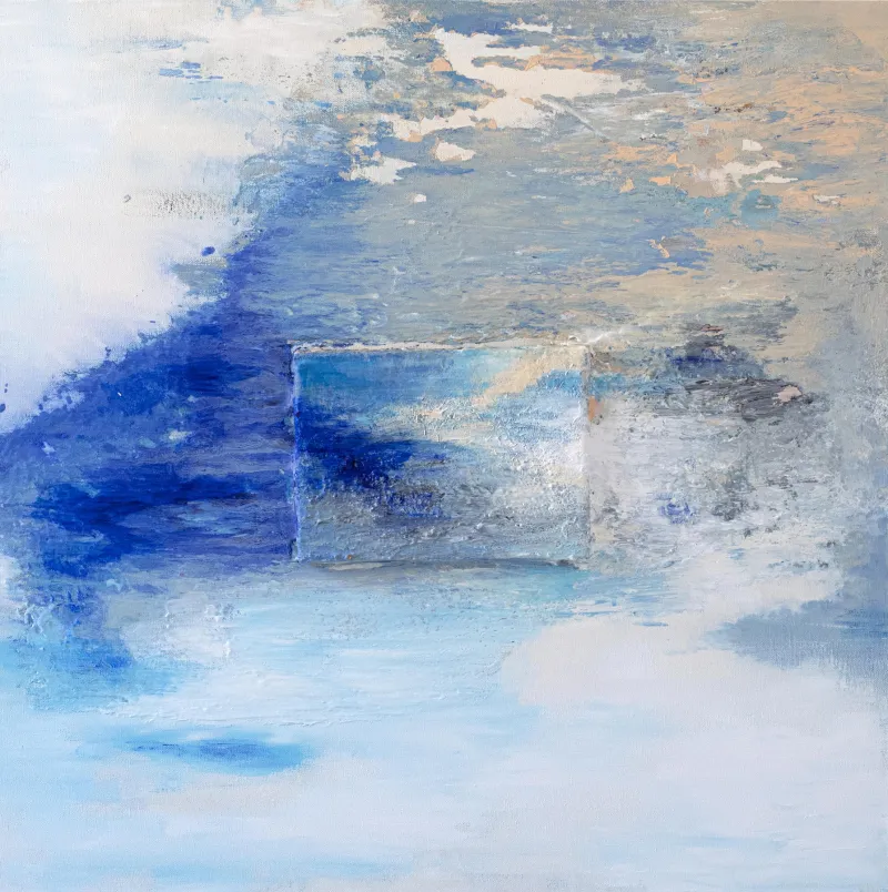 Cartografias Aéreas, Alberto Reguera, 2021, Mixed media on canvas