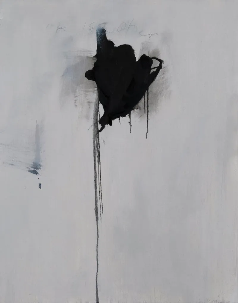 One is the Other, Steven Seinberg, 2022, Oil and graphite on canvas