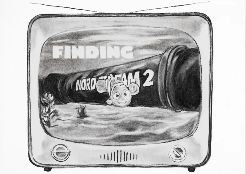 Nemo, Catarina Patrício, 2025, Charcoal on canvas
