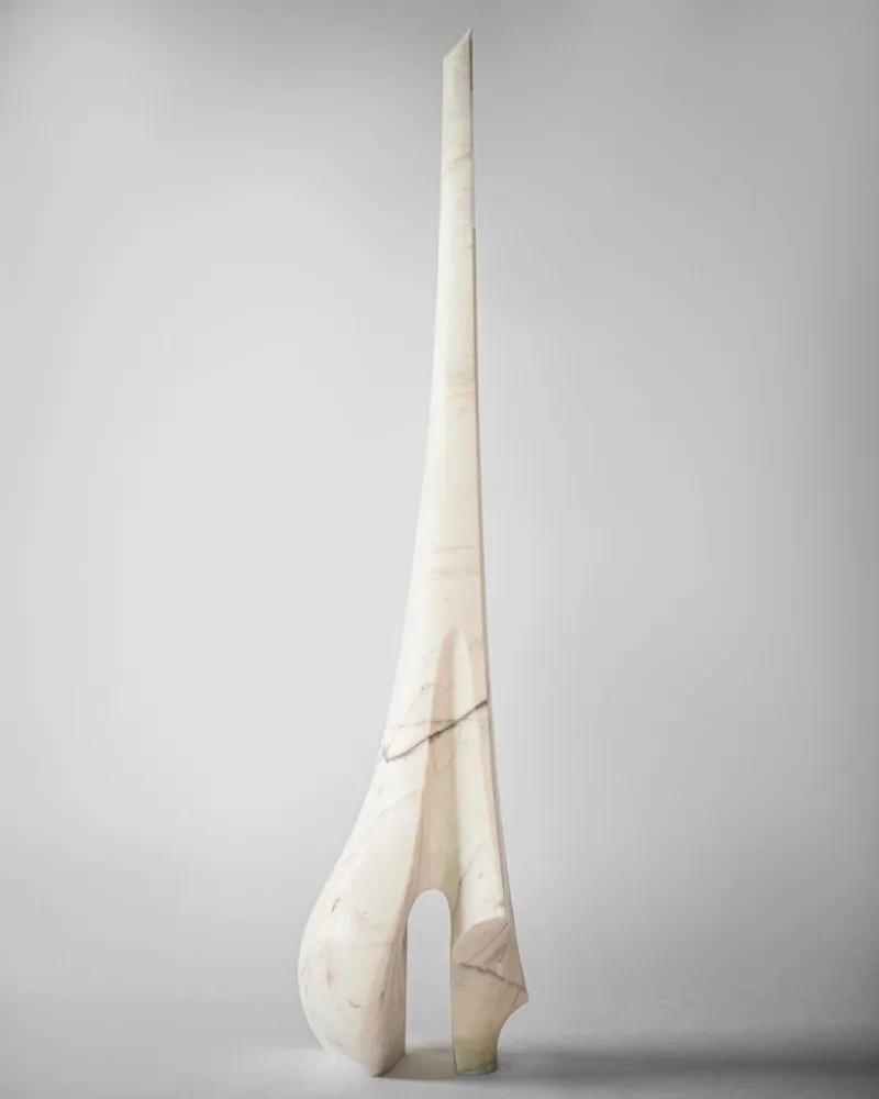 US II, Tom Jablin, 2024, Pele de Tigre marble sculpture