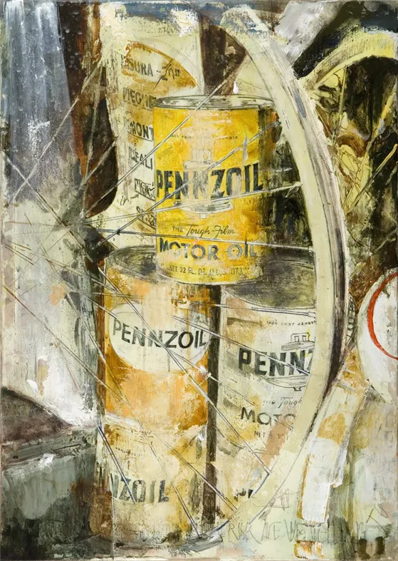 Just oil, João Cristóvão, 2011, Mixed media on canvas