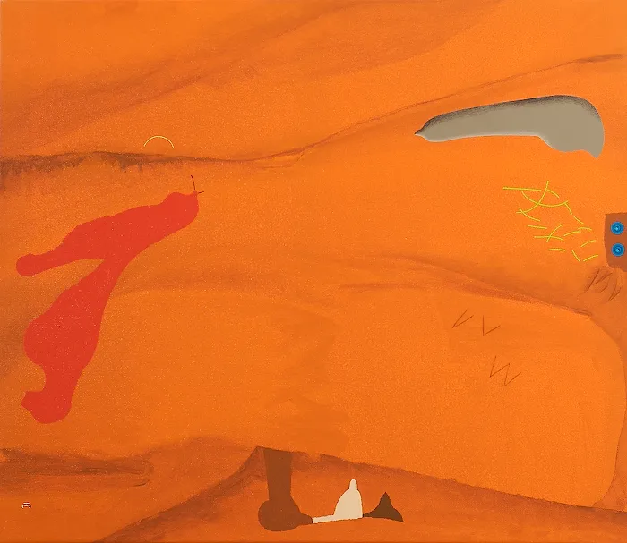 paisagem-face para Jawlensky, Fala Mariam, 2009, Acrylic on canvas