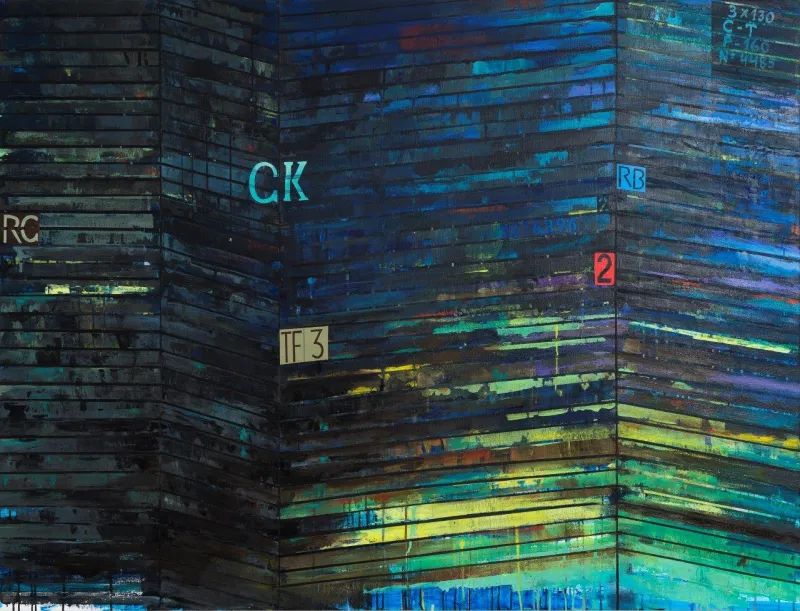 Untitled (P87-01), Victor Costa, 2019, Acrylic on canvas